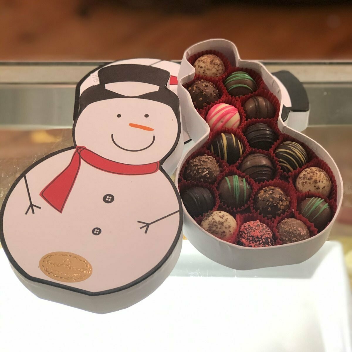 Snowman Truffle Box