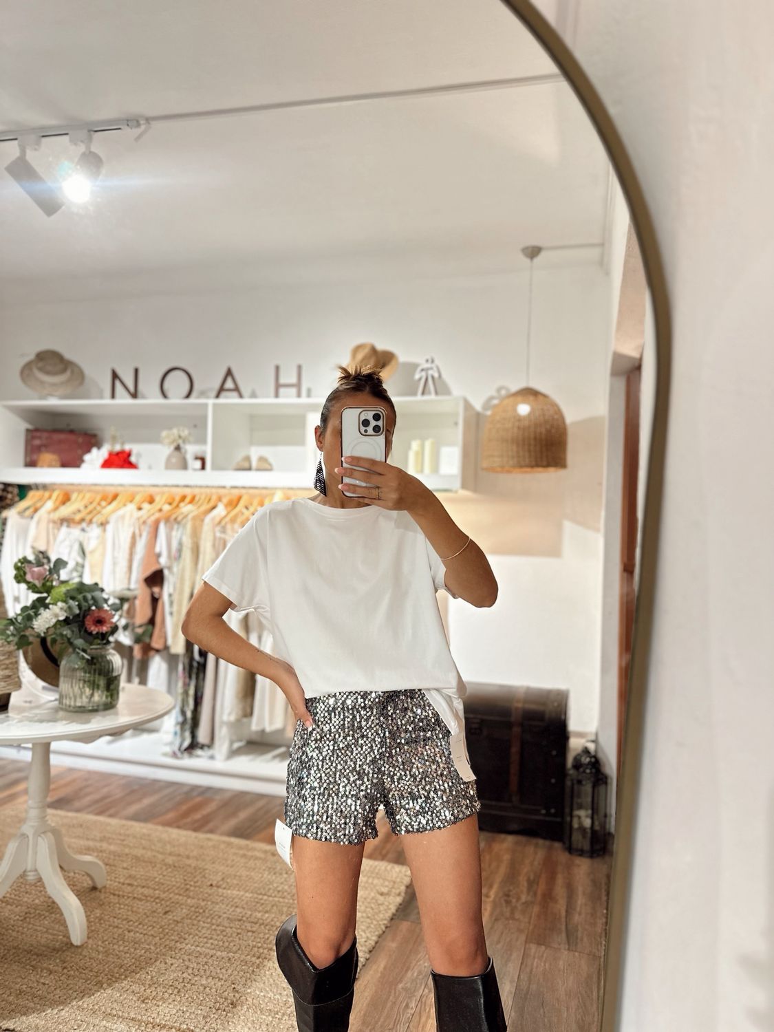 Short de lentejuelas
