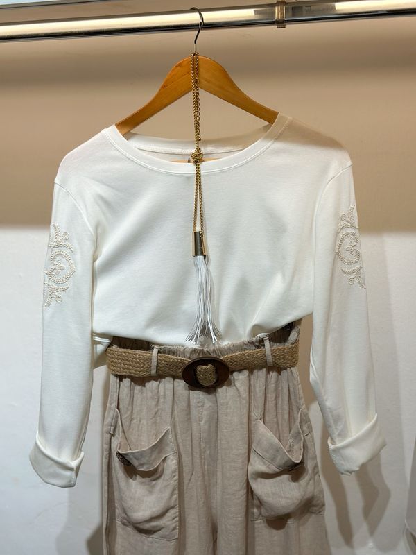 Remera de algodón con licra