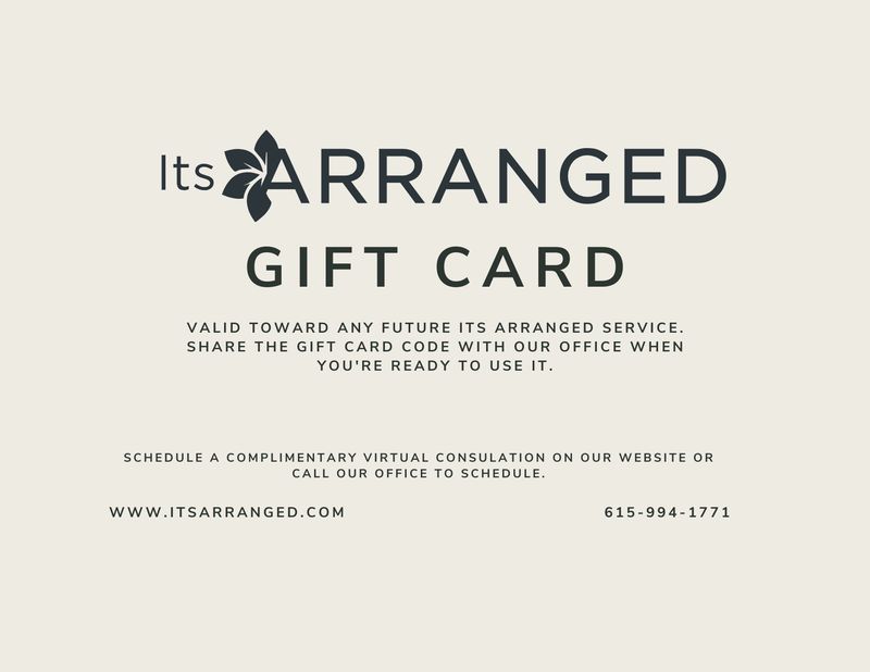 Its ARRANGED Gift Card