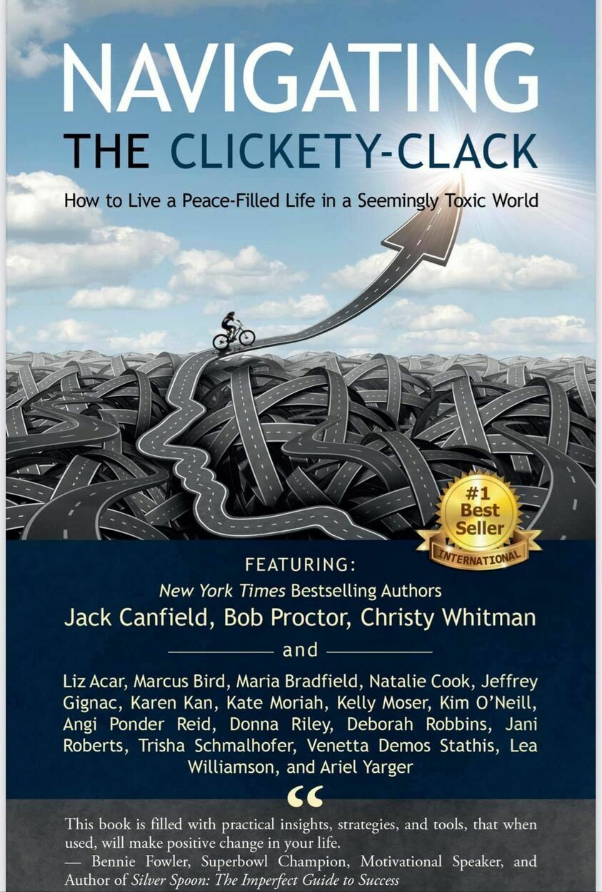 Book: Navigating the Clickety Clack- signed copy by author- Trisha Schmalhofer