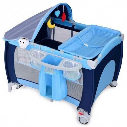 baby crib and playpen