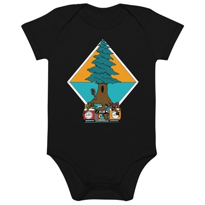 Hip Hop From The Woods Organic Cotton Baby Bodysuit