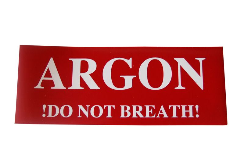 Aufkleber Argon - 29,8 x 10,4 cm Aufkleber Argon - 29,8 x 10,4 cm