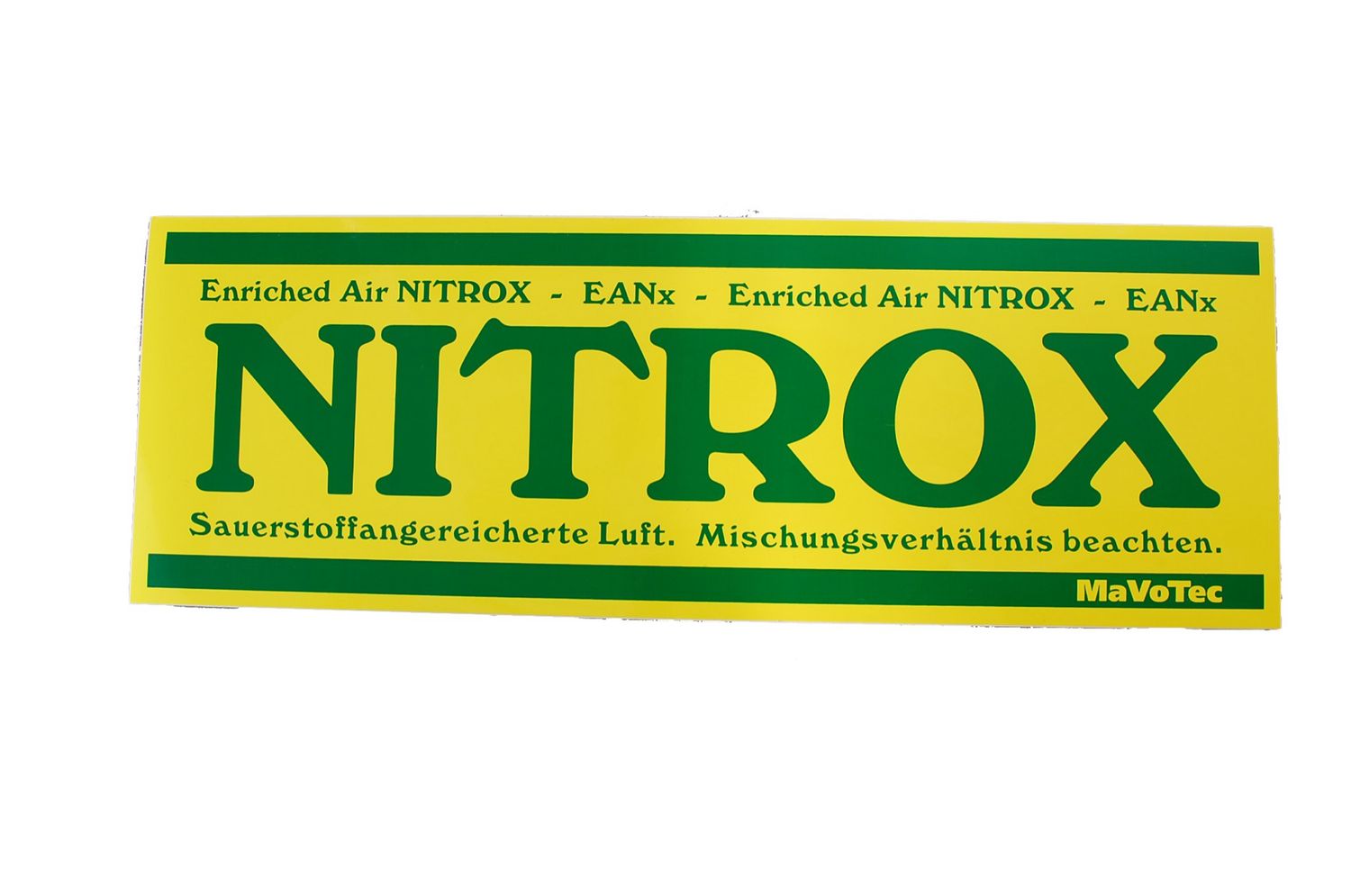 Aufkleber Nitrox - 29,8 x 10,4 cm