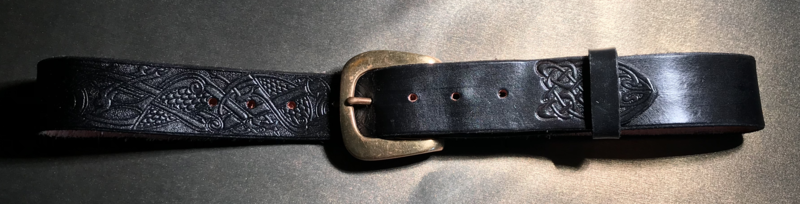 Hand-made Leather Celtic Belt