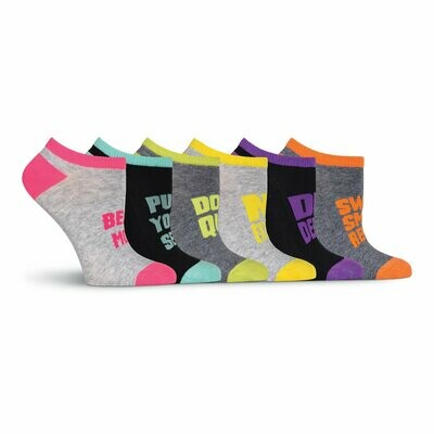 Women's Get Motivated Ankle Socks Six Pair Pack