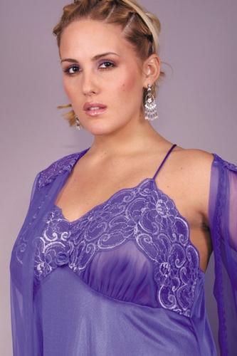 1149 Long Pegnoir, Size/Colour: Cobalt Small (out of stock)