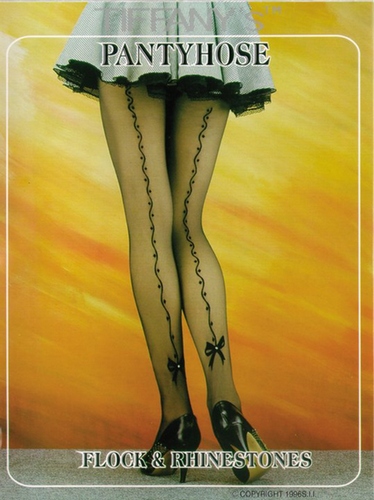 LaceUp-BackBow Pantyhose
