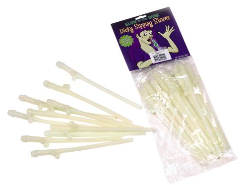 N340 Glow-In-The-Dark Penis Straws