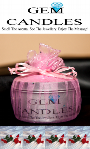 Jewelry In A Massage Candle - Satin Sheets