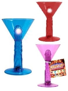 N337 Martini Weenie Light Up Party Glass