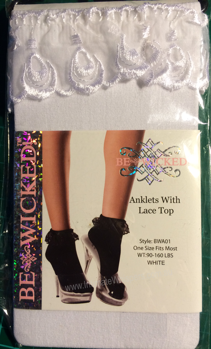 Anklets with lace top