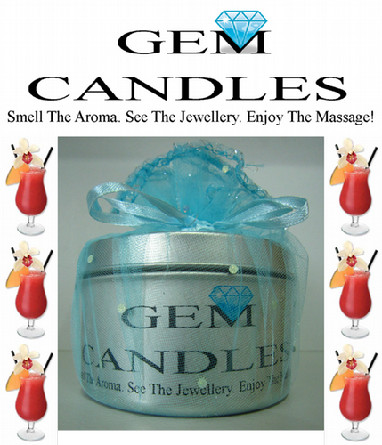 Jewelry In A Massage Candle - Sex On The Beach