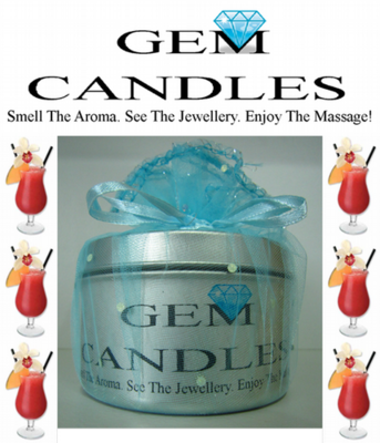 Jewelry In A Massage Candle - Sex On The Beach