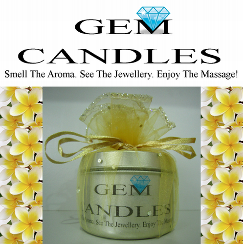 Jewelry In A Massage Candle - Frangipani