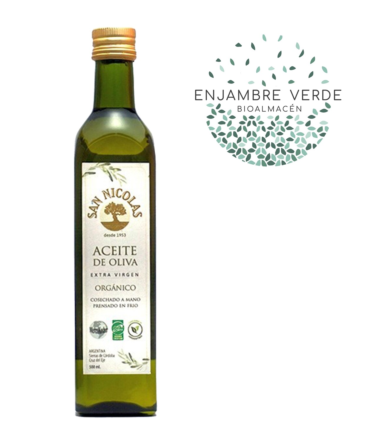 Aceite de Oliva Extravirgen Orgánico - San Nicolás -