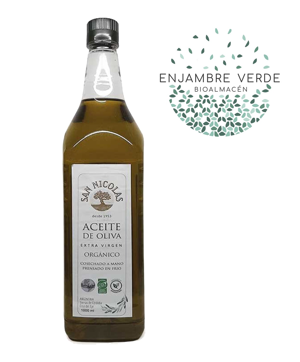 Aceite de Oliva Extravirgen Orgánico - San Nicolás -