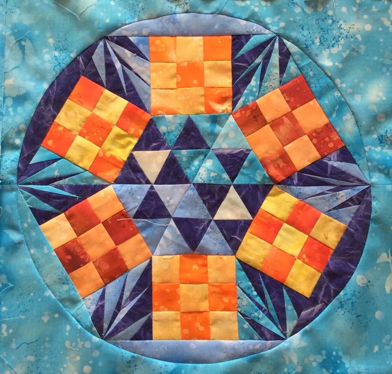 Downloadable Foundation Paper Piecing Pattern Instructions for the DOZENS SQUARED Quilt Block
