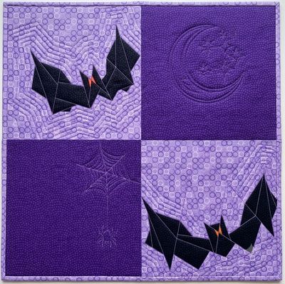 Halloween Bats Small Quilt