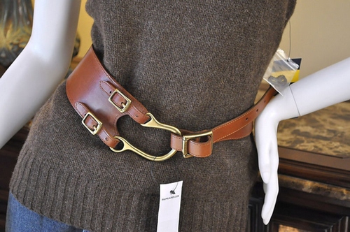 RALPH LAUREN EQUESTRIAN LEATHER BELT