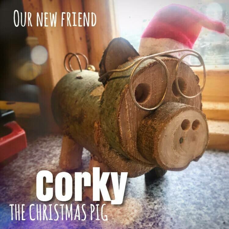 Corky the Christmas Pig