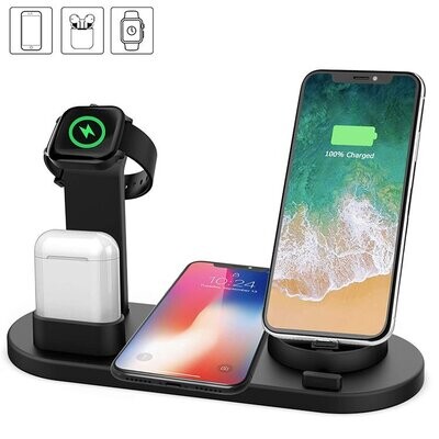 3 in 1 Charging Station - Black