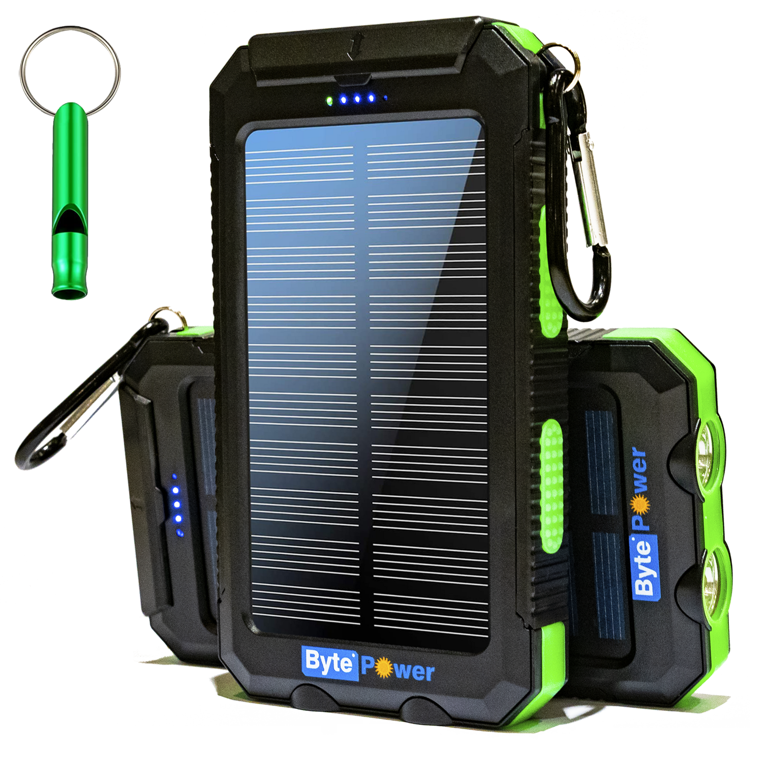 Waterproof Solar Power Bank - Green