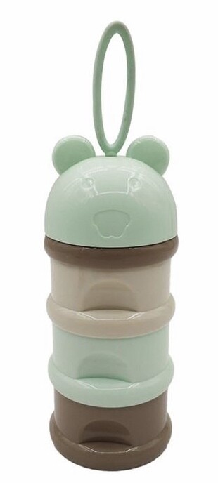 Baby Milchpulver Portionierer Bär 4er braun-türkis