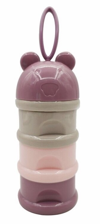 Baby Milchpulver Portionierer Bär 4er rosa-violet