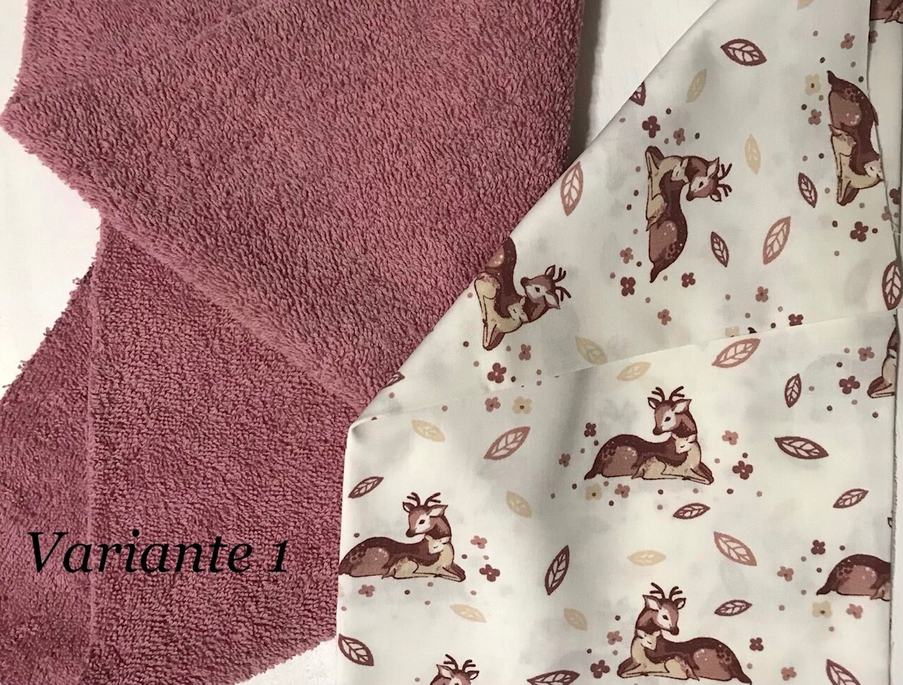 Küchenhandtuch personalisiert Walkfrottee - Relax mauve Variante 1