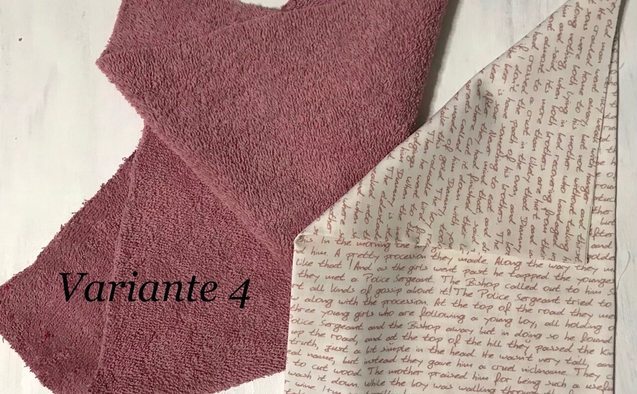 Küchenhandtuch personalisiert Walkfrottee - Relax mauve Variante 4