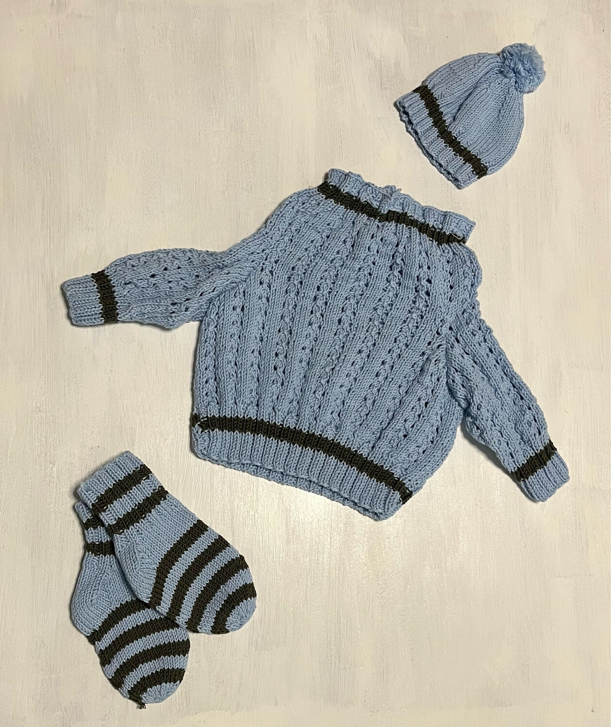 Baby Kleider für Neugeborene 0-6 Monate Handmade/Einzelstück/ hellblau