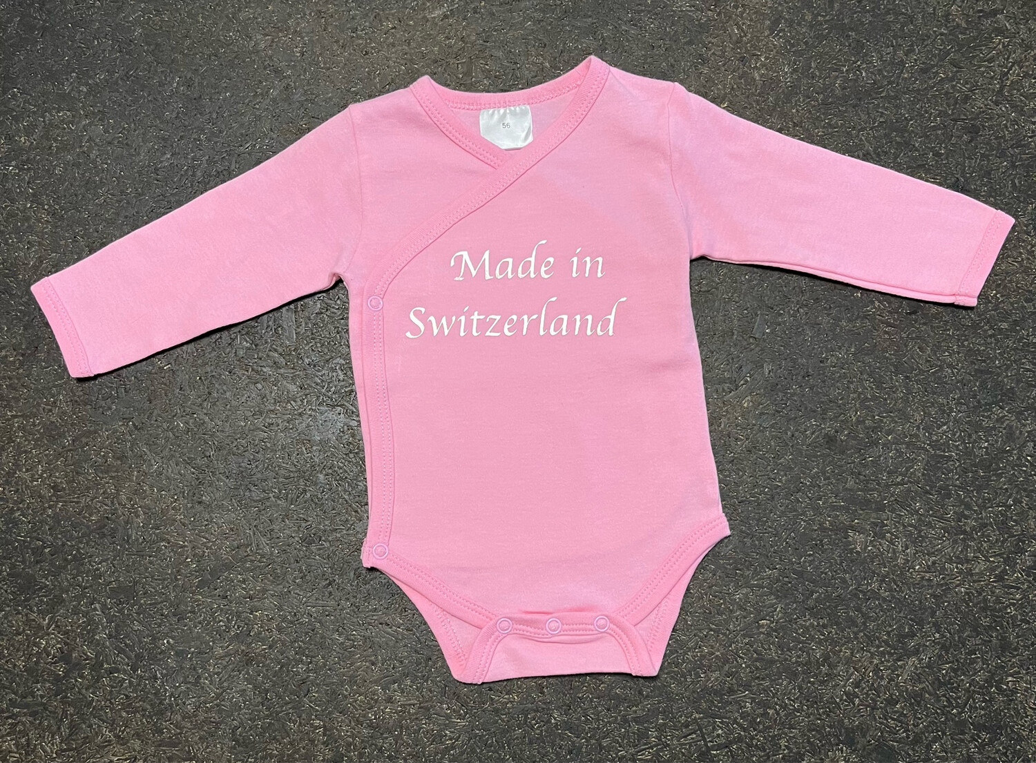 Langarm Wickel Body rosa