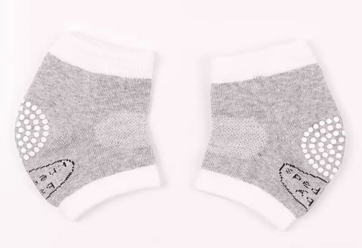 Baby Knieschoner Anti-Rutsch grau (one-Size)