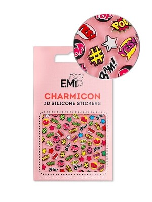 Charmicon 3D Silicone Stickers #128 Pop Art