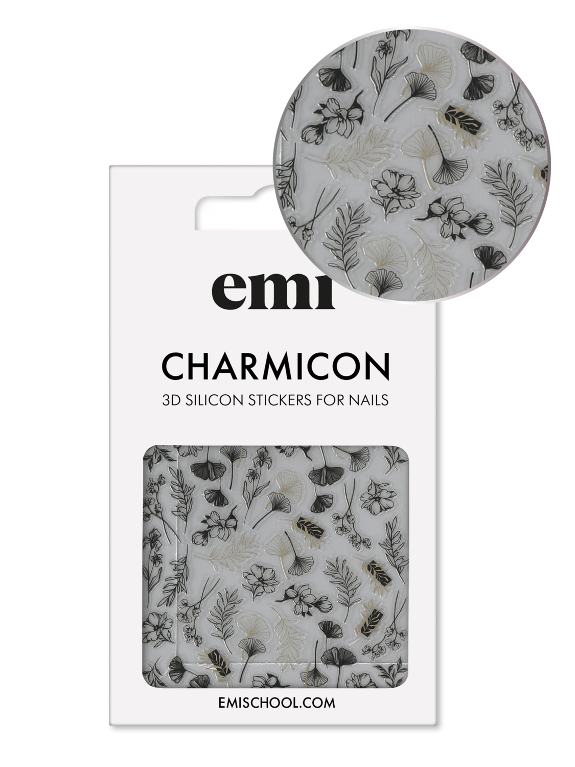 Charmicon 3D Silicone Stickers #212 Floristics