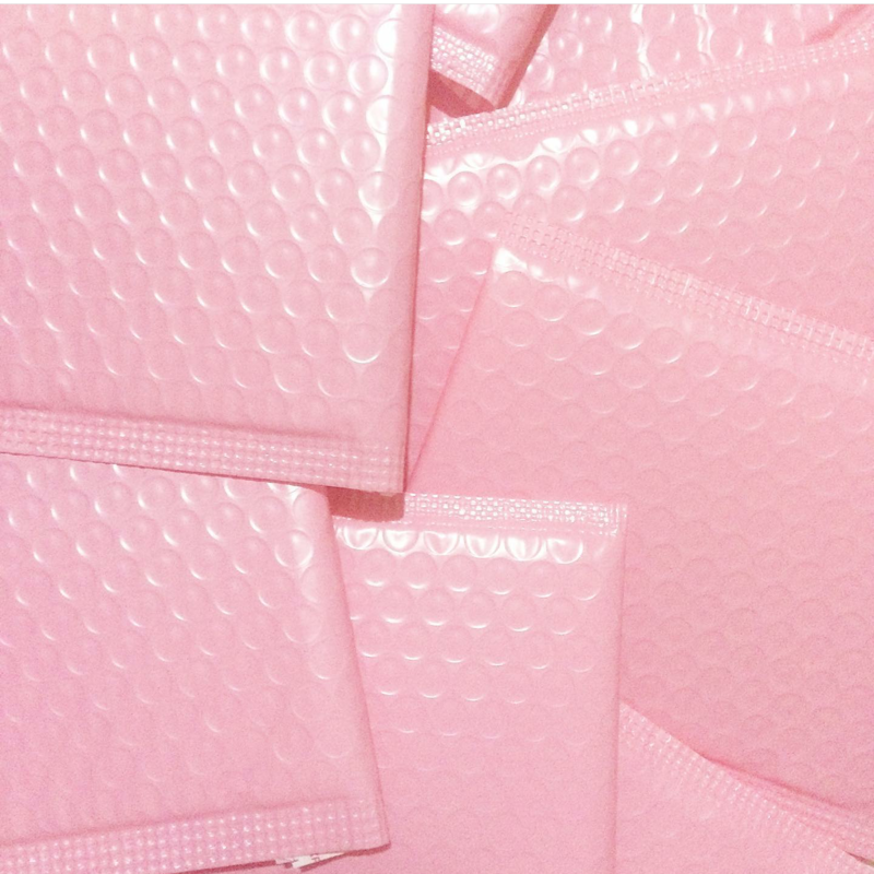 4×8 Bubble Mailers (Light Pink)