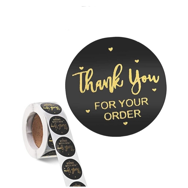 1"  Thank You Stickers