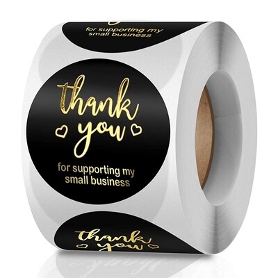 1.5&quot; Thank You Stickers