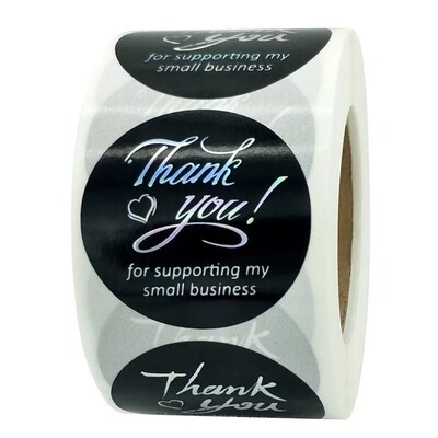 1.5&quot; Thank You Stickers