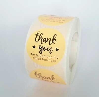 1.5&quot; Thank You Stickers