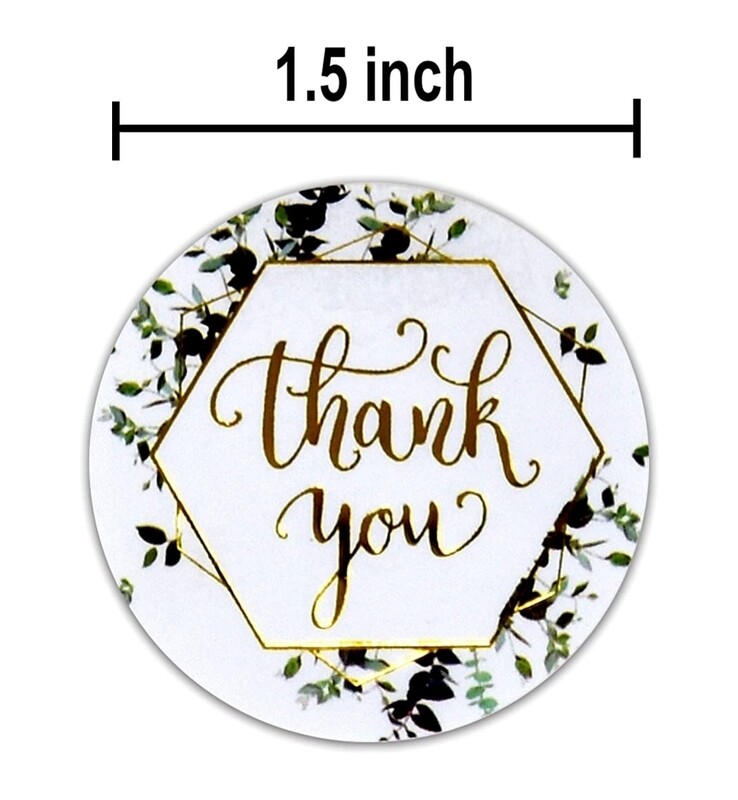 1.5" Thank You Stickers