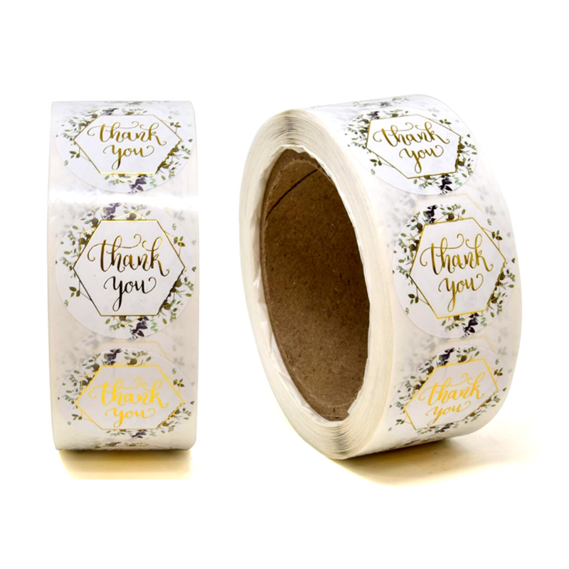 1.5&quot; Thank You Stickers