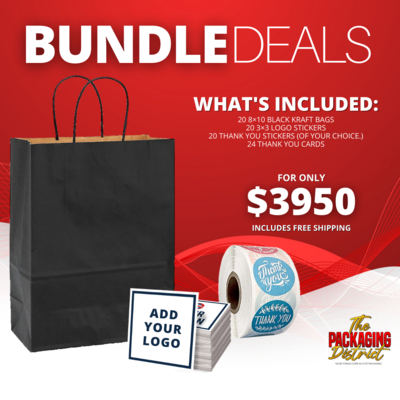Bundle Deal - Black Paper Bags
