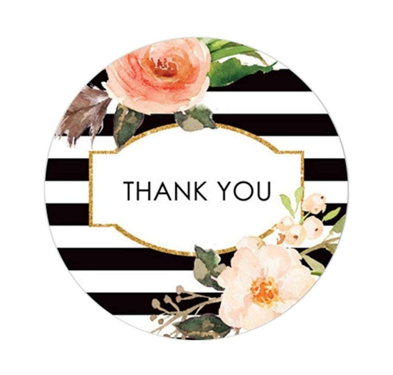 1"  Thank You Stickers