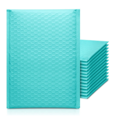 6×10 Bubble Mailers (Turquoise)