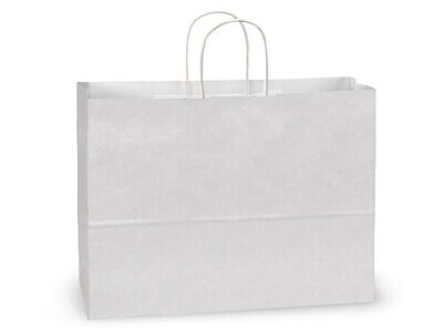 16×12&quot; White Paper Shopping Bags