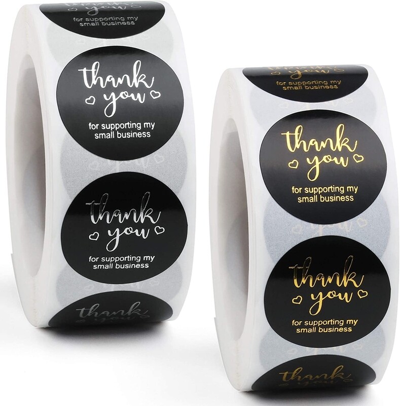 1&quot;  Thank You Stickers