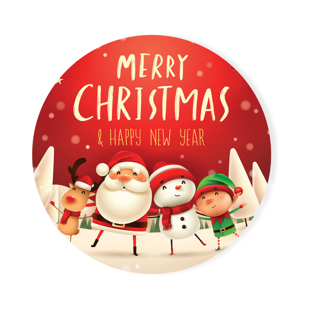 1.5&quot; Christmas Stickers